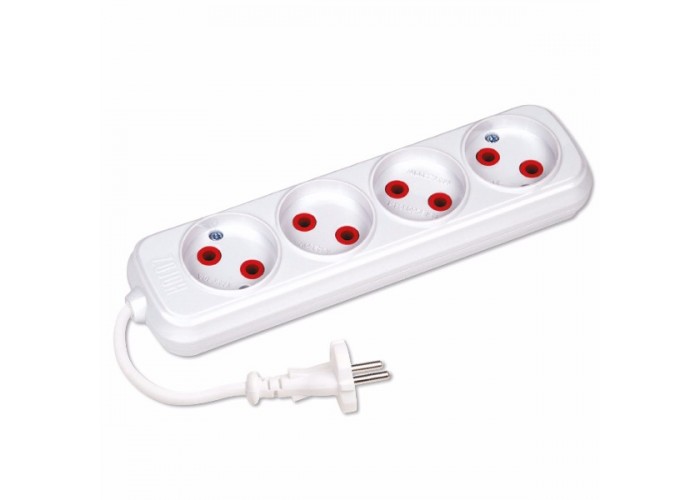 Подовжувач 4 гнізда 2 М без заземлення