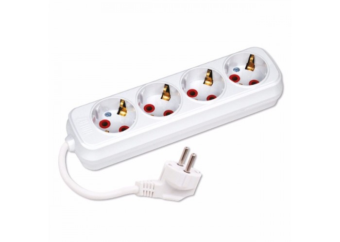 Подовжувач 4 гнізда 5 М з заземленням