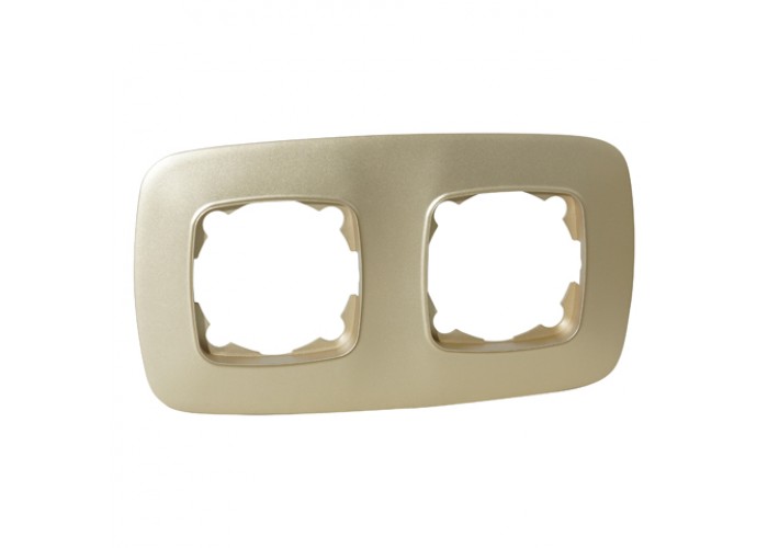 Рамка 2-на чорний-золото ELA