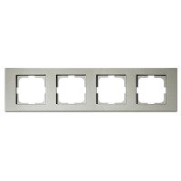 Рамка 4-ная GRANO антрацит