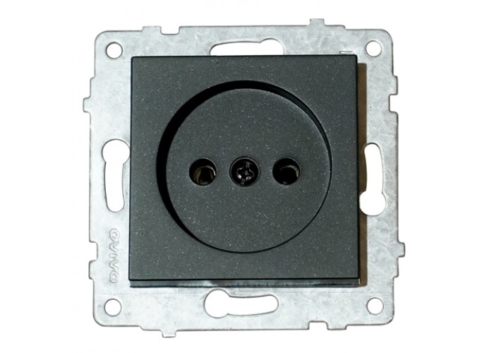 Механізм розетки одинарної GRANO чорний