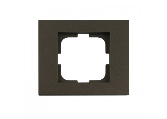 Рамка одинарна GRANO мока