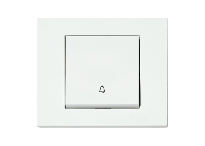 Кнопка дзвінка біла GRANO