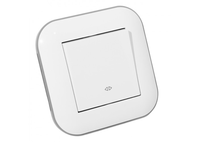 Вимикач реверсивний LOFT білий+сірий
