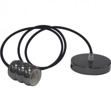 Світильник підвісний GAUSS Е27 перламутровий чорний