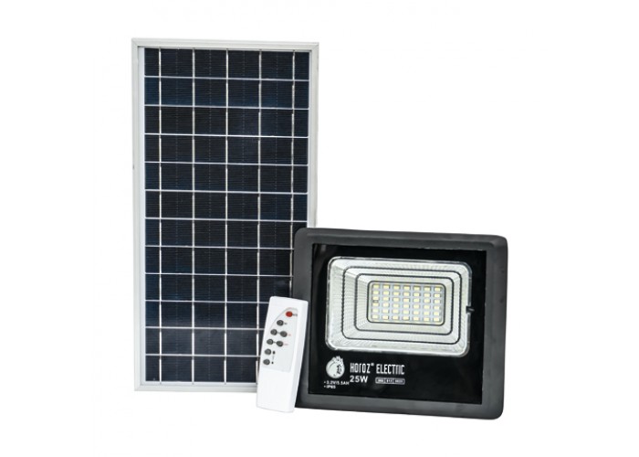 Прожектор светодиодный с солнечной панелью TIGER-25 25W 6400K