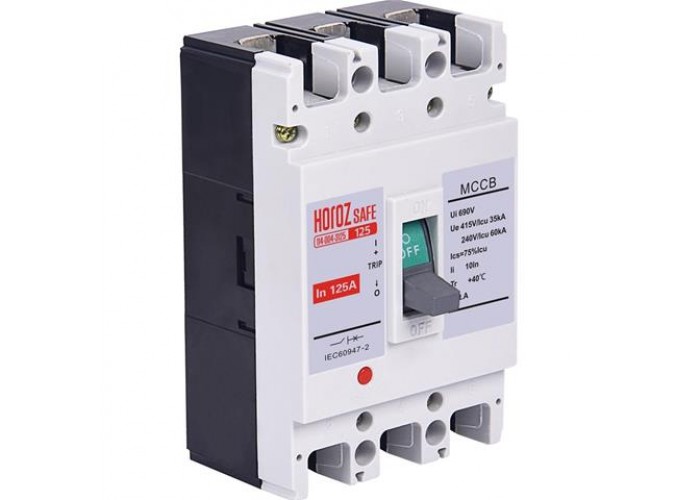 Шафовий автоматичний вимикач SAFE 125А 3P С