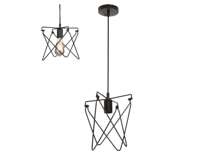 Світильник підвісний KEPLER Е27 чорний