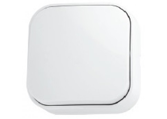 Выключатель 1-клавишный белый EVA