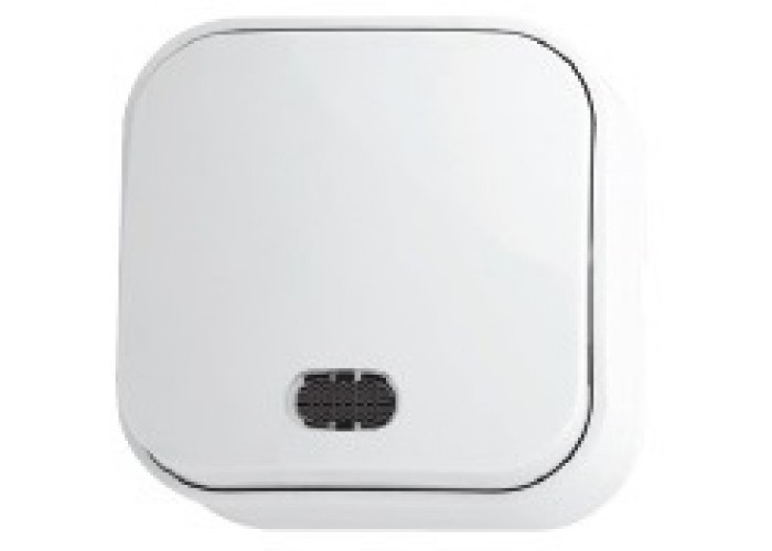 Выключатель 1-клавишный с подсветкой белый EVA