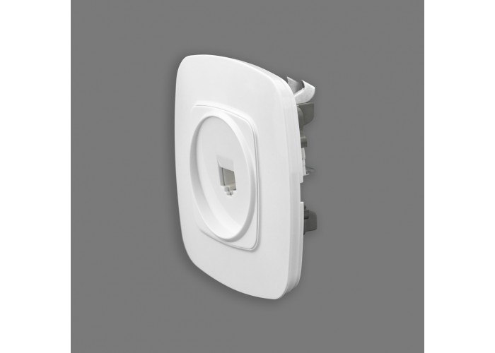 Розетка комп'ютерна біла ELA