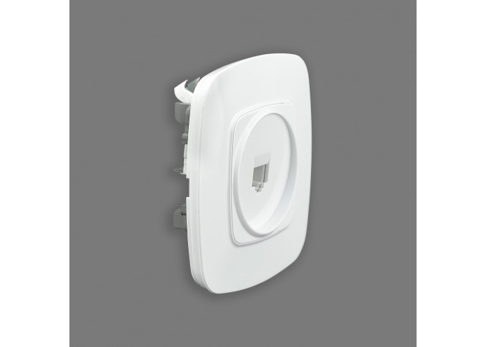 Розетка комп'ютерна біла ELA