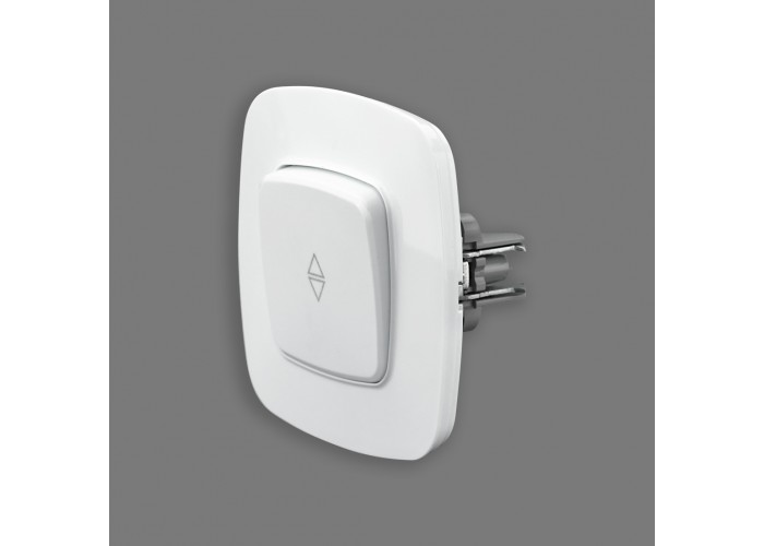 Вимикач прохідний 1-клавішний білий ELA