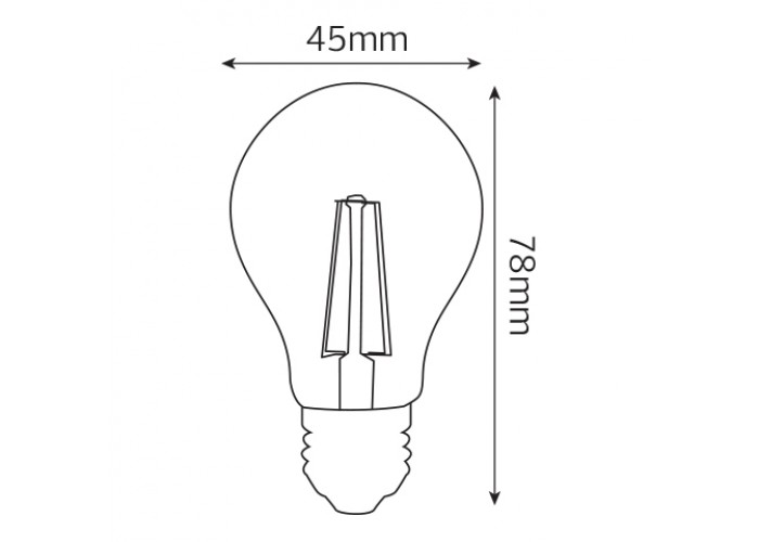 Світлодіодна лампа FILAMENT MINI GLOBE-4 4W Е27 2700К