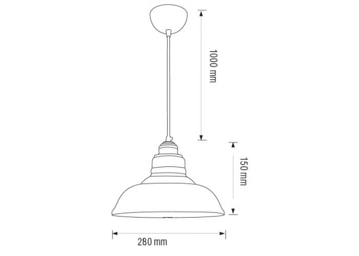 Світильник підвісний DREAM бурштиновий