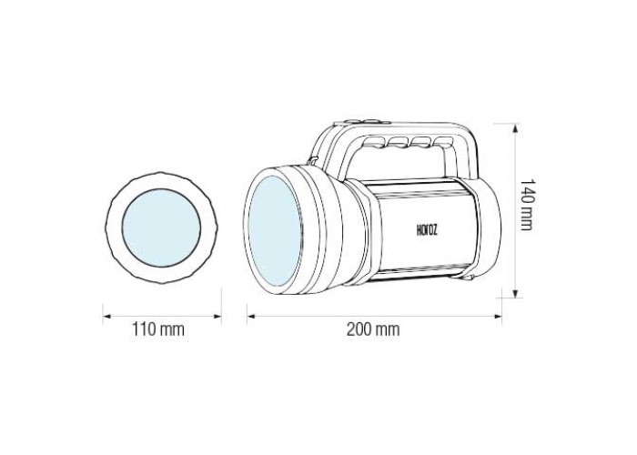 Ліхтарик ручний RAUL-5 5W