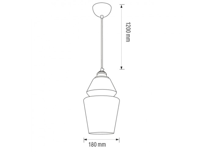Світильник підвісний SPARK-2 титановий+мідь