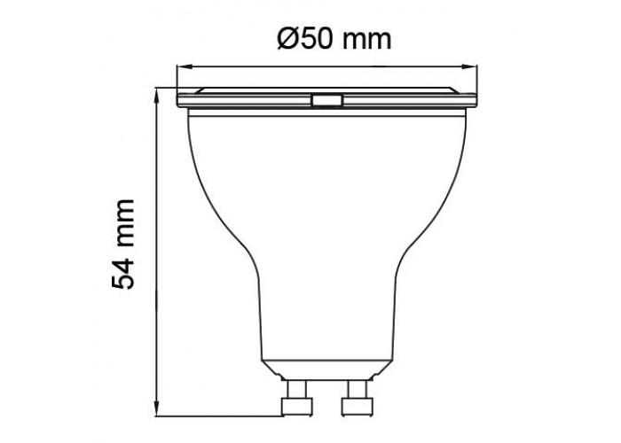 Світлодіодна лампа CONVEX-8 8W GU10 6400К