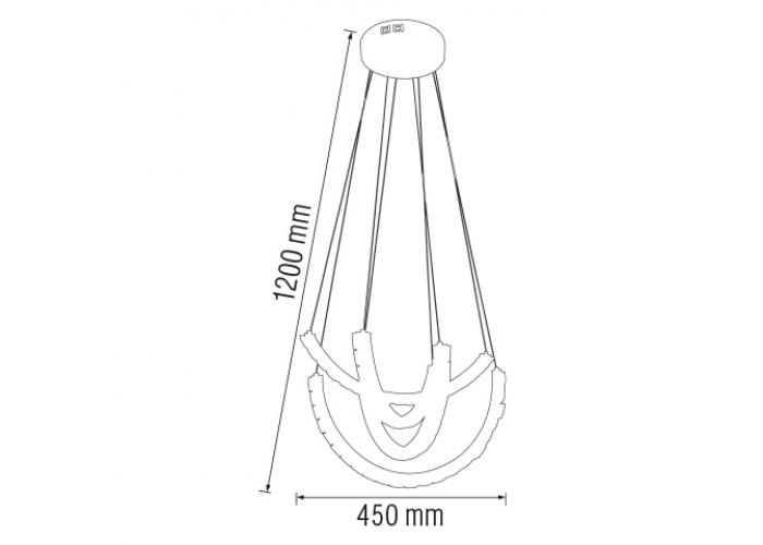 Світлодіодна люстра AVATAR 33W