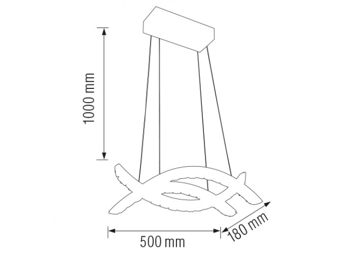 Світлодіодна люстра AVIATOR-24 24W