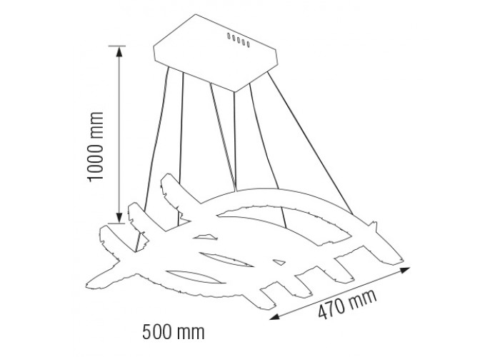 Світлодіодна люстра AVIATOR-56 56W