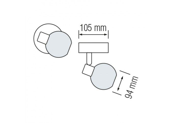 Світильник настінно-стельовий BODRUM-1