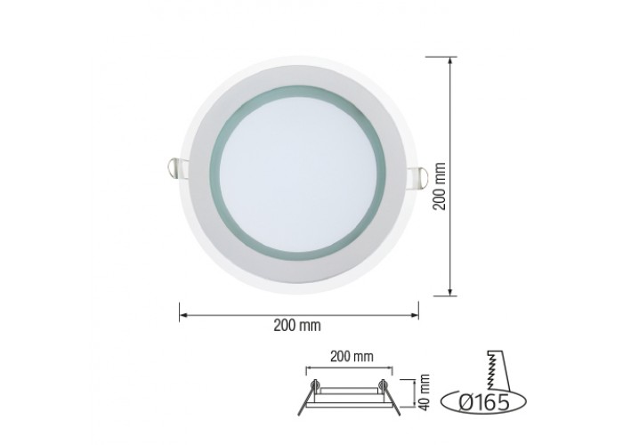 Світлодіодний світильник  CLARA-15 15W 6400К