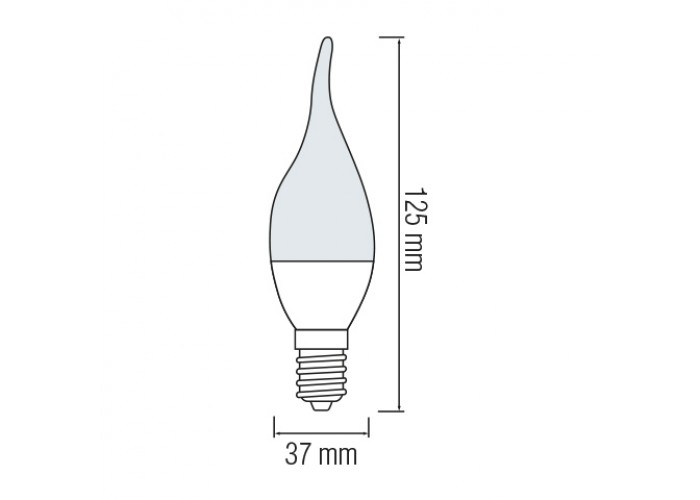 Світлодіодна лампа CRAFT-6 6W E14 6400К