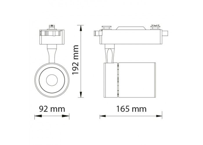 світлодіодний світильник трековий DUBLIN 35W білий