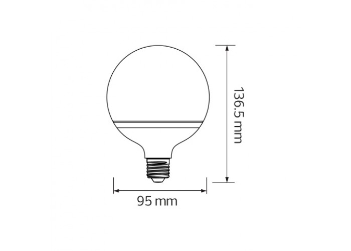 Світлодіодна лампа GLOBE-16 16W E27 4200К