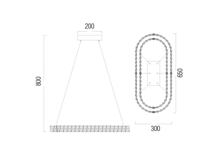 Светодиодная люстра NEBULA 40W