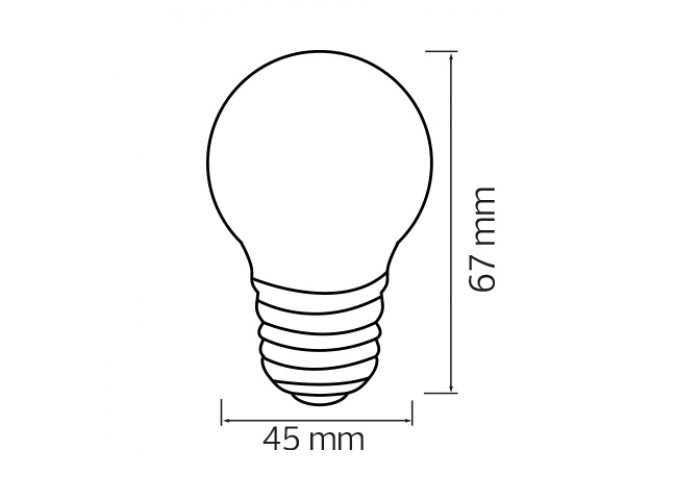Світлодіодна лампа RAINBOW 1W E27