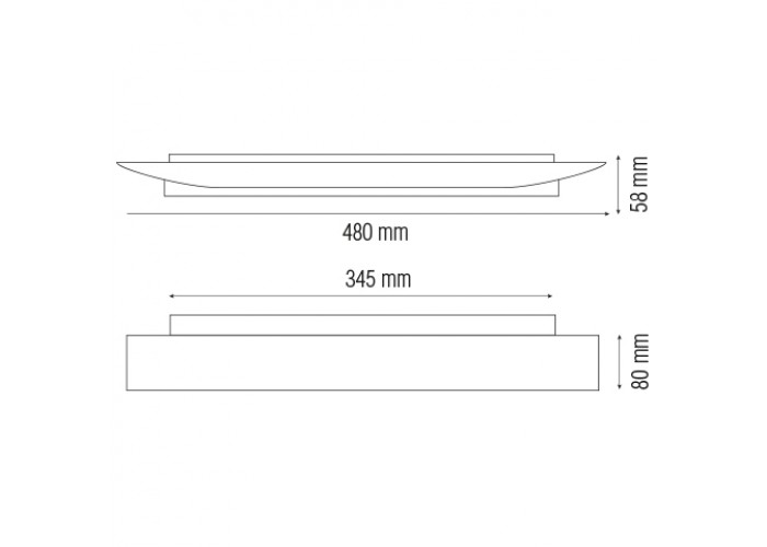Світлодіодний світильник настінний RODOS-12