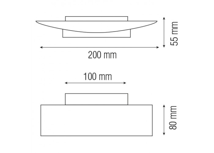 Светодиодный светильник настенный RODOS-3