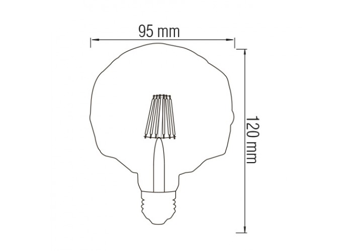 Светодиодная лампа Filament RUSTIC CRYSTAL-4 4W E27