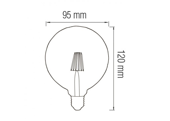 Светодиодная лампа Filament RUSTIC TWIST-4 4W E27