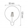 Светодиодная лампа Filament RUSTIC TWIST-4 4W E27