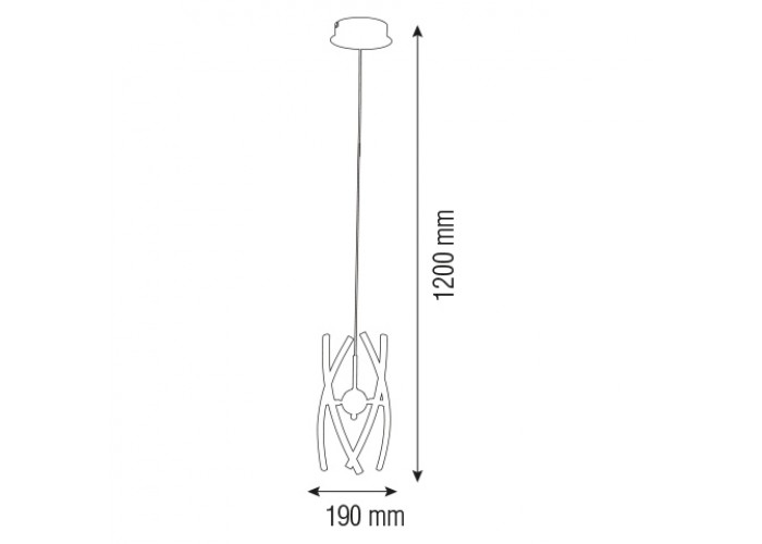 Світлодіодна люстра OPTIMA-12 12W